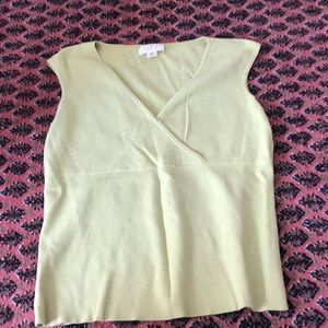 Light green cross shirt with cap sleeve